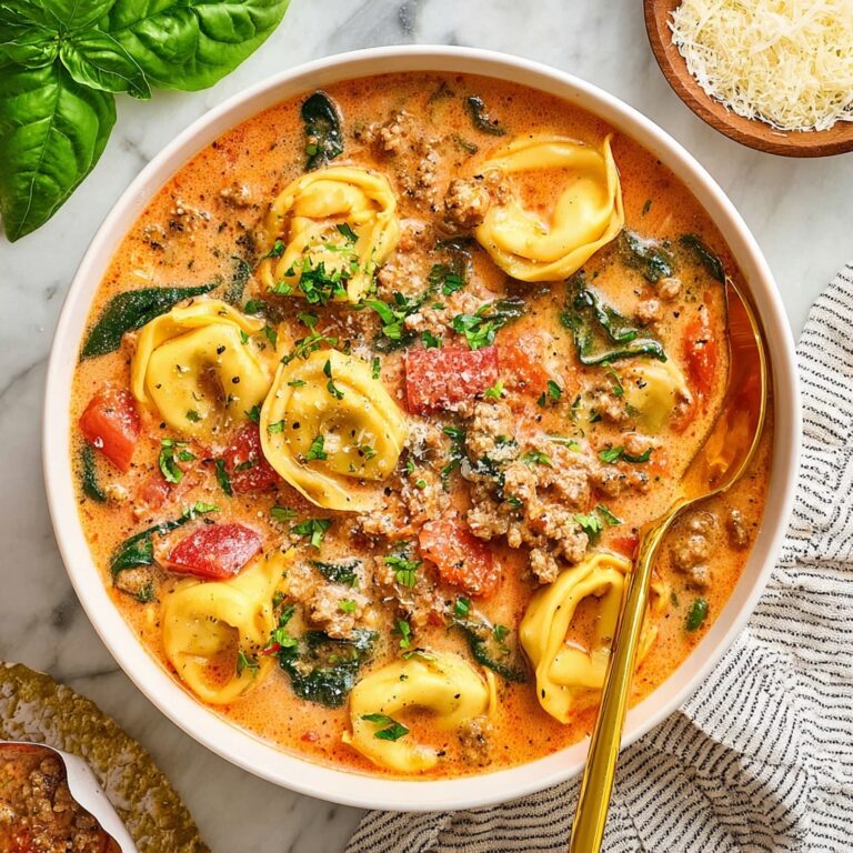 Crockpot Sausage Tortellini Soup Recipe