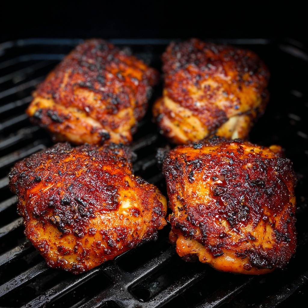 Air Fryer Hot Honey Chicken Thighs Recipe - Recipe Image