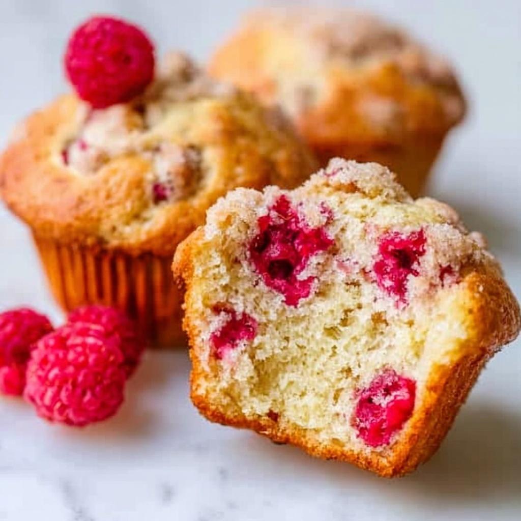 White Chocolate Raspberry Muffins Recipe - Recipe Image