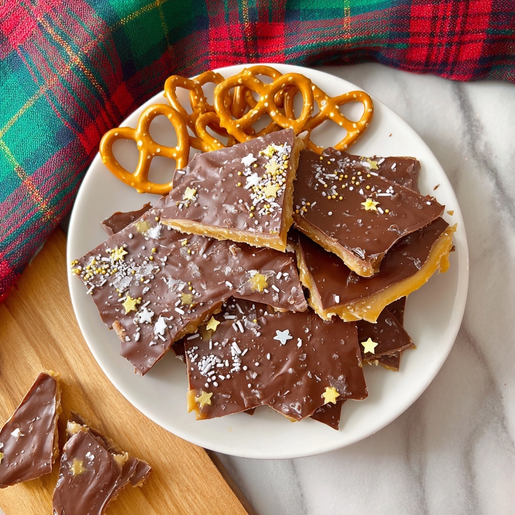Pretzel Christmas Crack (Pretzel Toffee) Recipe - Recipe Image