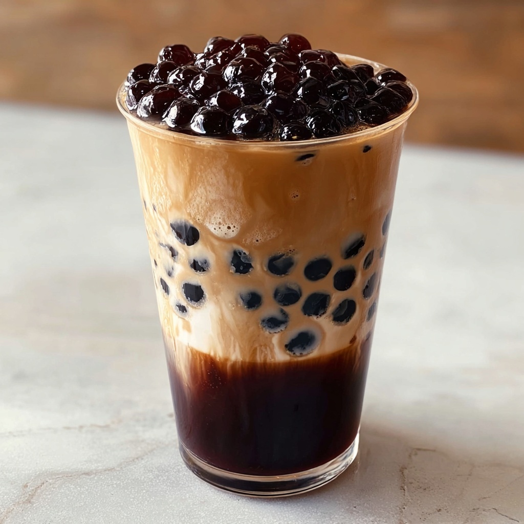 Cozy Red Bean & Black Sesame Milk Tea Recipe - Recipe Image