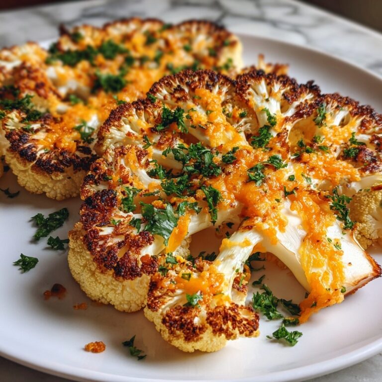 Cheesy Cauliflower Steaks Recipe