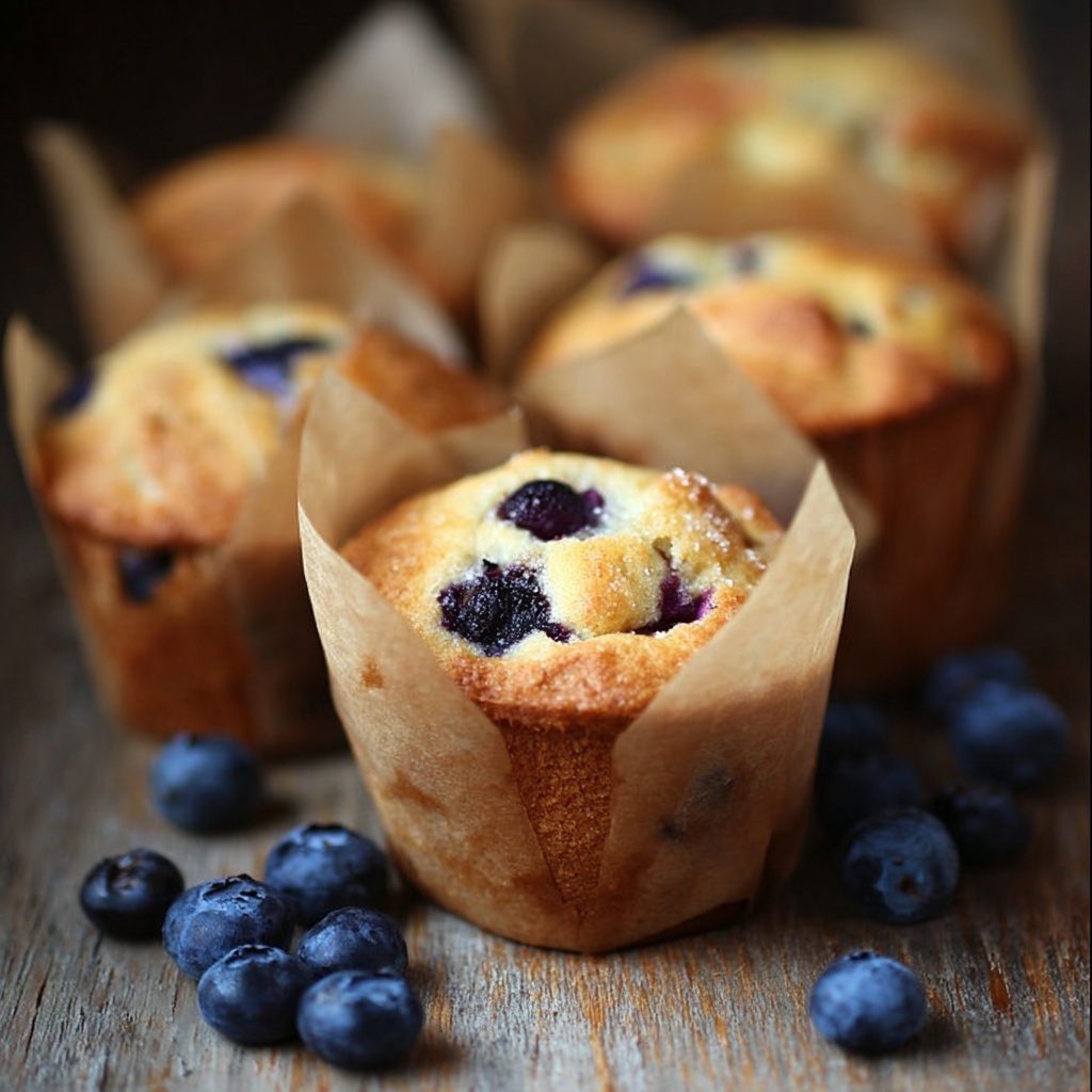 Nana's Best Blueberry Muffins Recipe - Recipe Image