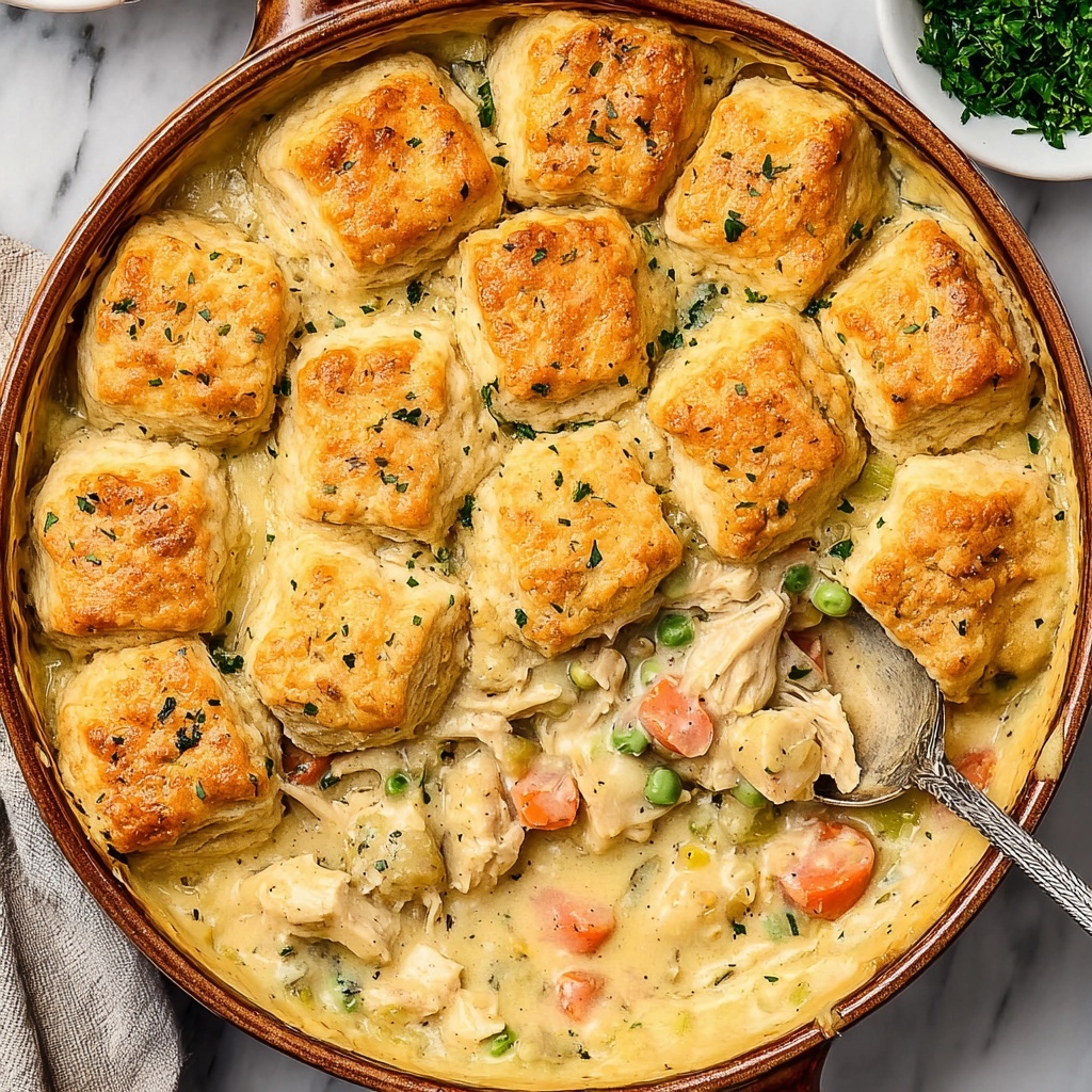 Chicken and Biscuits Casserole Recipe - Recipe Image