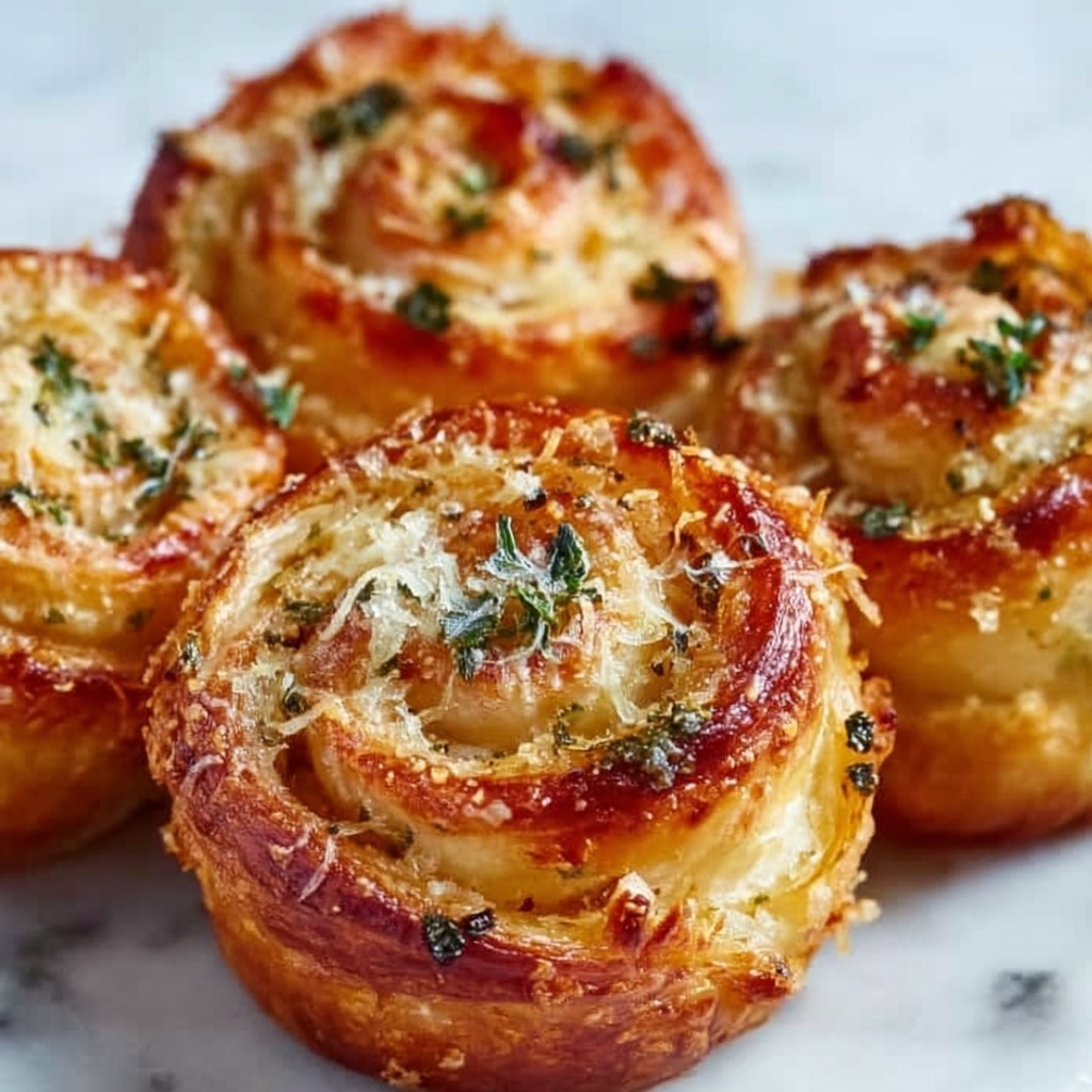 Garlic Parmesan New York Pizza Rolls Recipe - Recipe Image