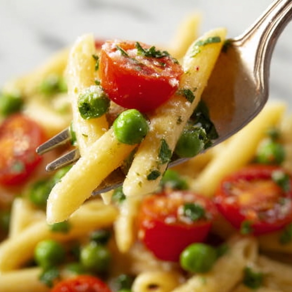 Creamy Pasta Primavera with Vegetables Recipe - Recipe Image