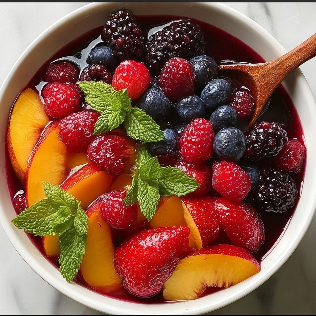 Peach Berry Fruit Salad: A Refreshing Summer Recipe - Recipe Image