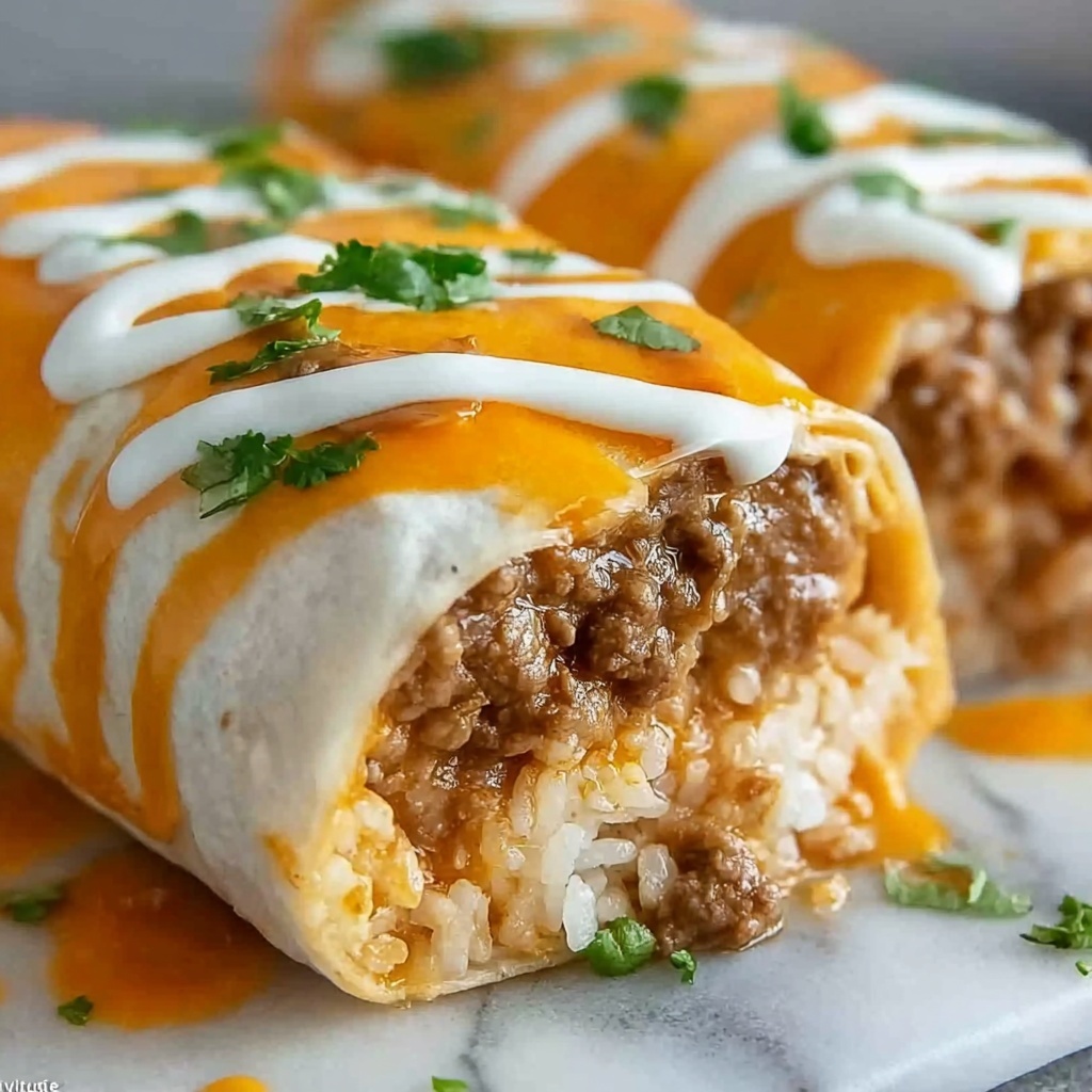 Best Beef and Cheese Burrito Recipe - Recipe Image