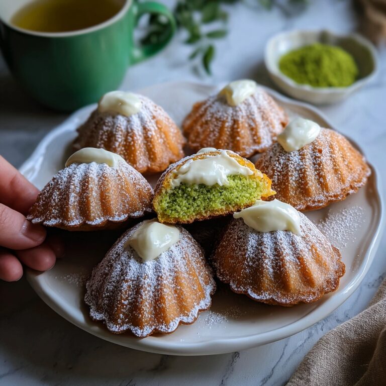 Pandan Coconut Madeleines Recipe