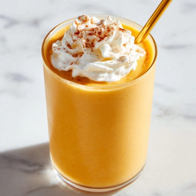Creamy Pumpkin Smoothie with White Chocolate Hazelnut and Greek Yogurt Recipe