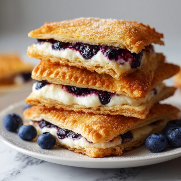 Blueberry Cream Cheese Puff Pastry Recipe