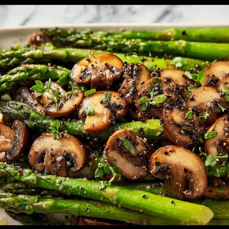 Sautéed Asparagus and Mushrooms Recipe