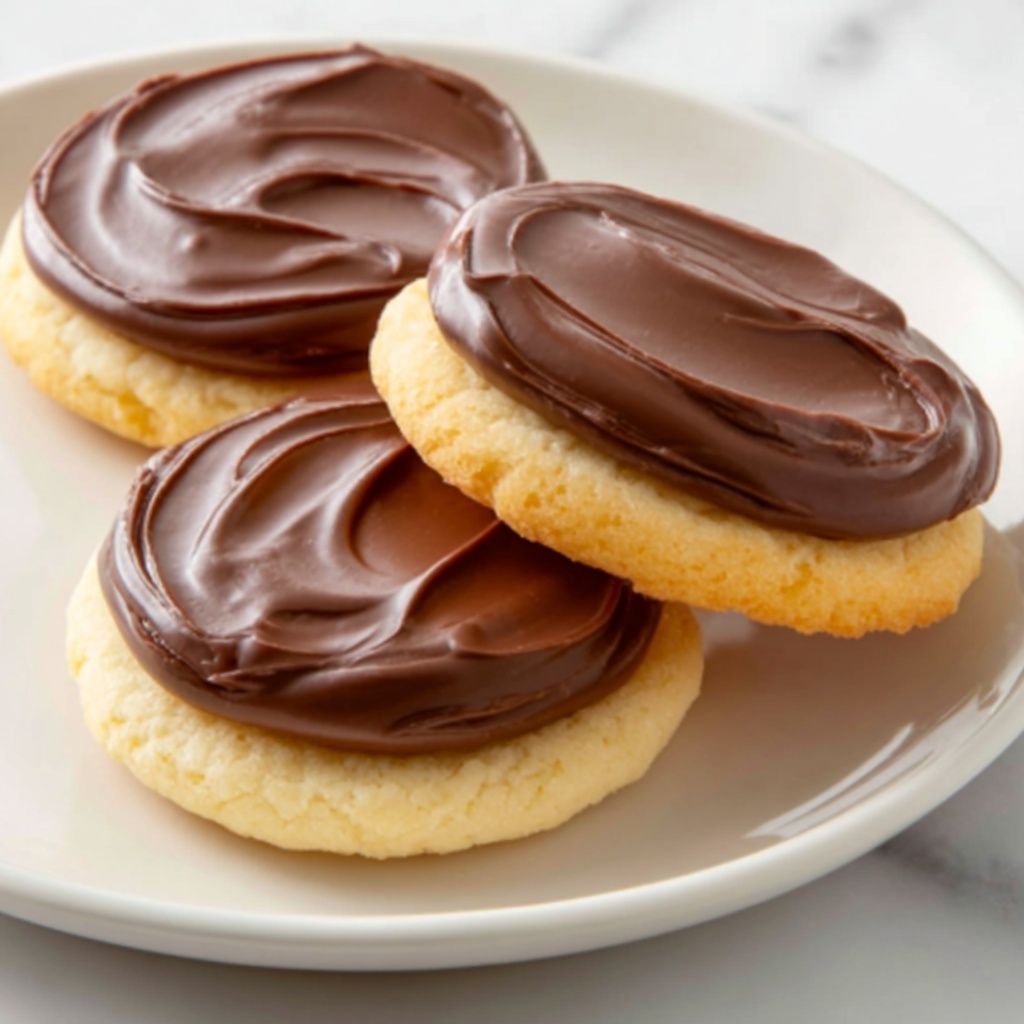 Twix Cookies with Caramel and Chocolate Drizzle Recipe - Recipe Image