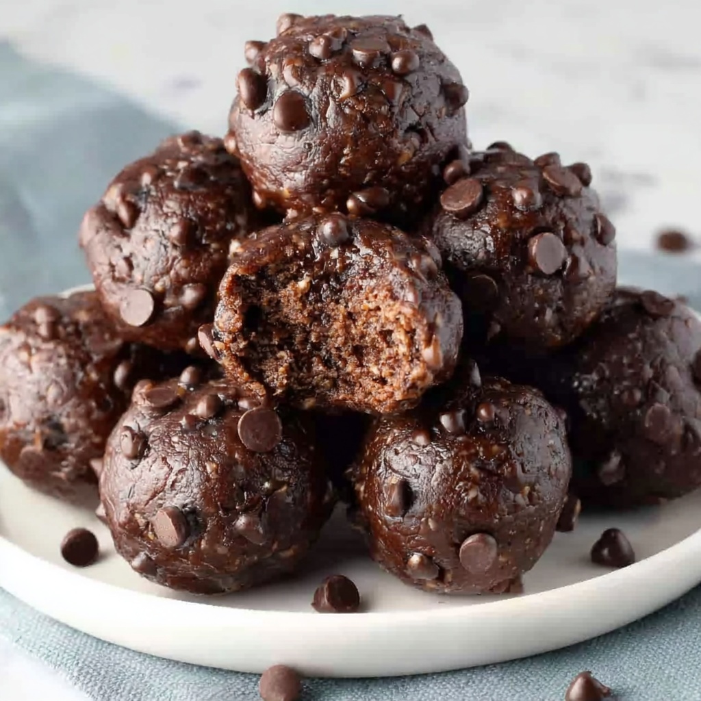 No-Bake Brownie Protein Bites Recipe - Recipe Image