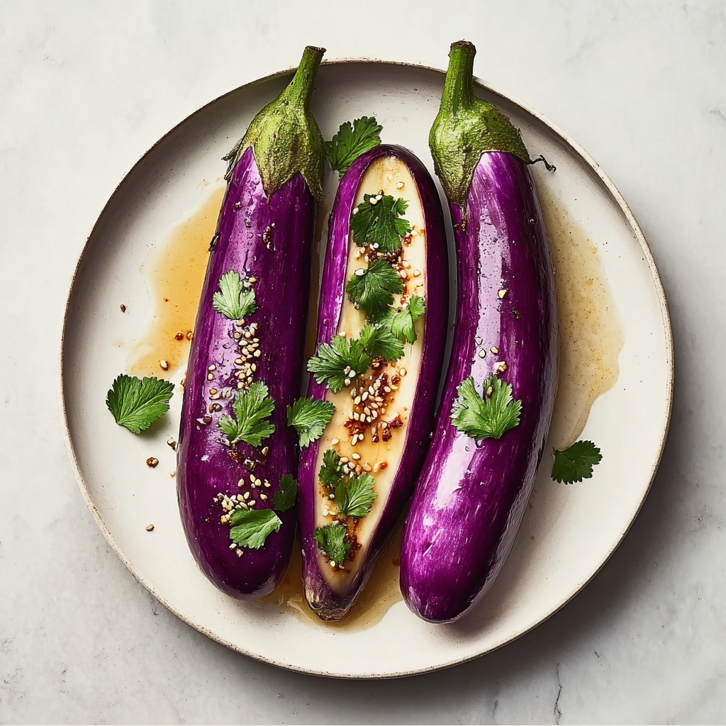 Savory Seasoned Steamed Eggplant: Healthy, Quick Comfort Food Recipe - Recipe Image