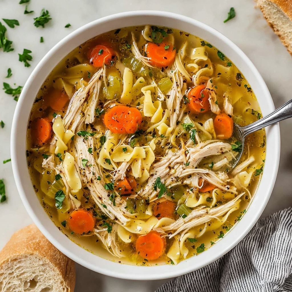Easy Rotisserie Chicken Noodle Soup Recipe - Recipe Image