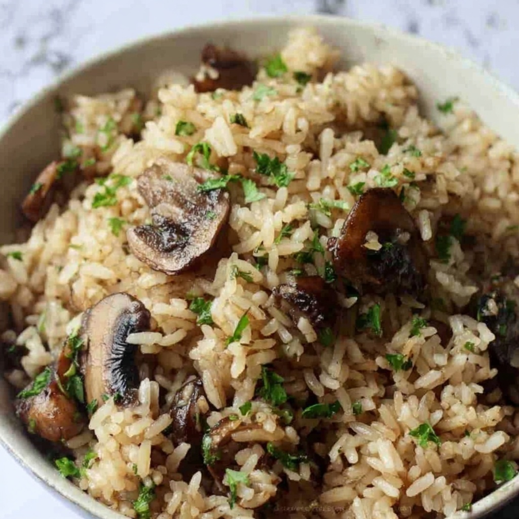 Creamy Mushroom Rice Recipe - Recipe Image