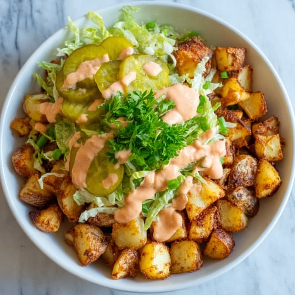 Loaded Potato Big Mac Bowl Recipe - Recipe Image