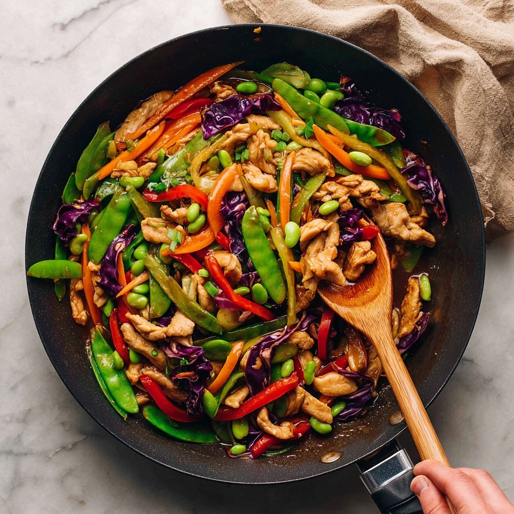 Rainbow Chicken Stir Fry Recipe - Recipe Image