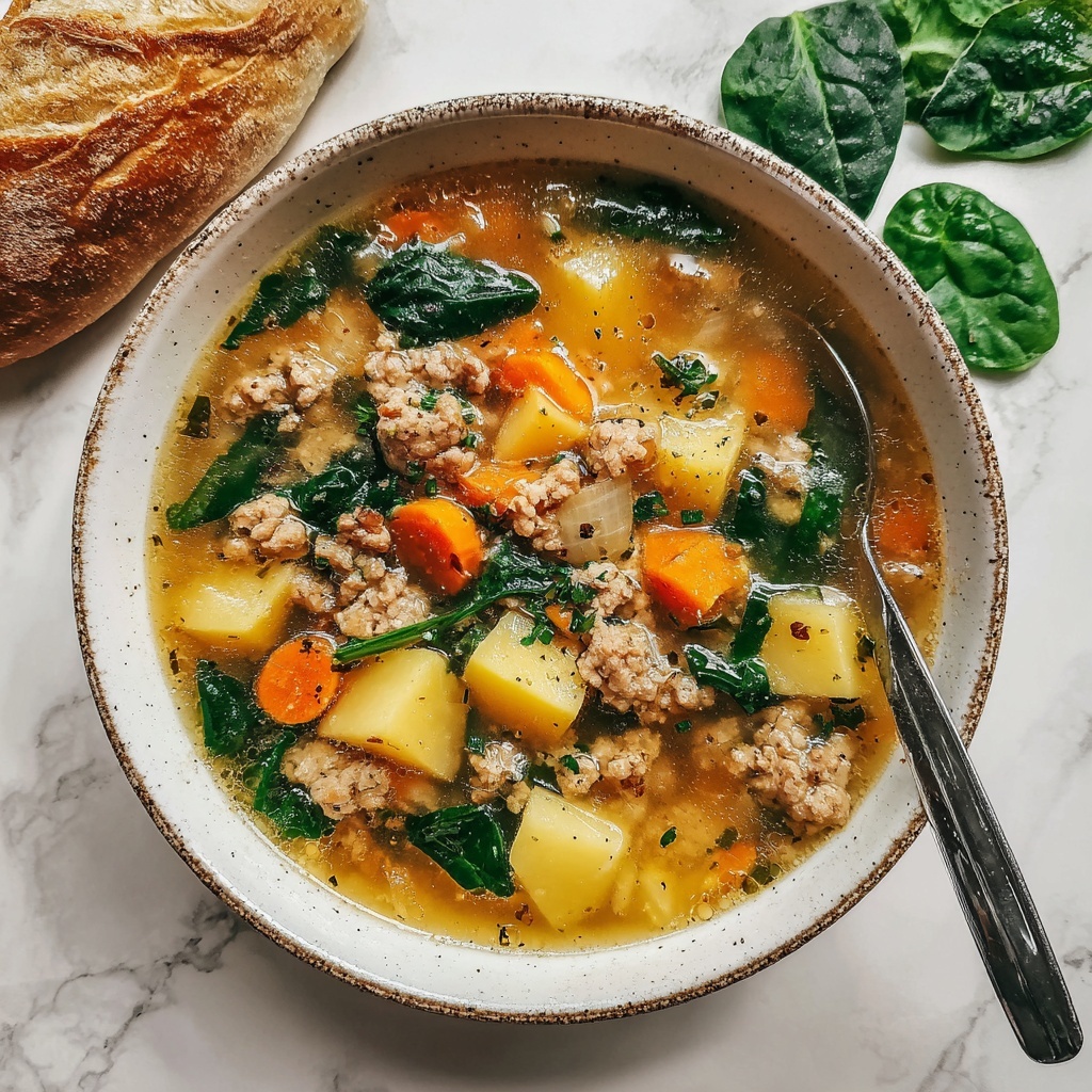 Ground Chicken Soup: Cozy Comfort Food Delight Recipe - Recipe Image