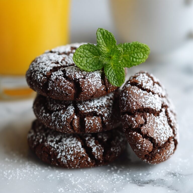 Chewy Chocolate Brownie Crinkle Cookies Recipe
