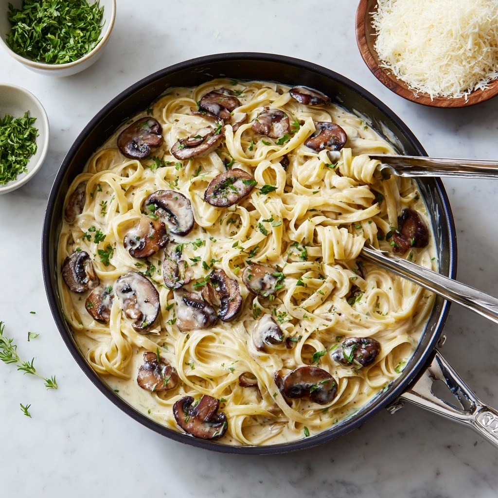 Creamy Mushroom Pasta Recipe - Recipe Image