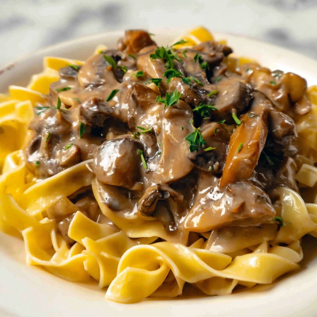 Rustic Beef Stroganoff with Egg Noodles Recipe - Recipe Image