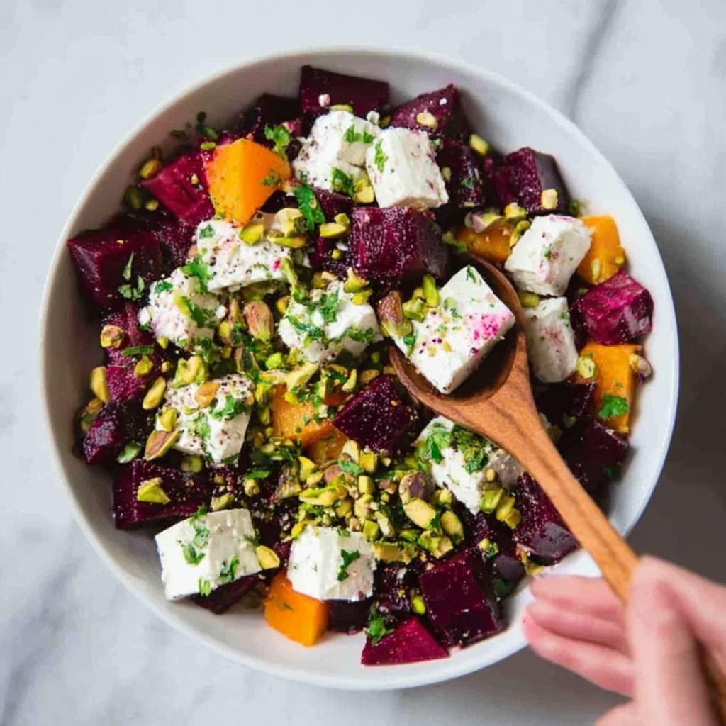 Orange Beet Salad with Feta and Pistachios Recipe - Recipe Image
