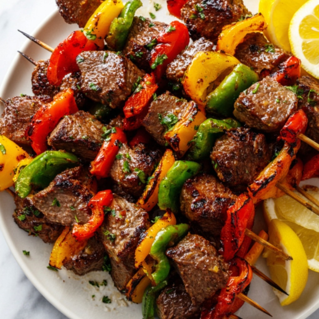 Mediterranean Beef Kabobs Recipe - Recipe Image