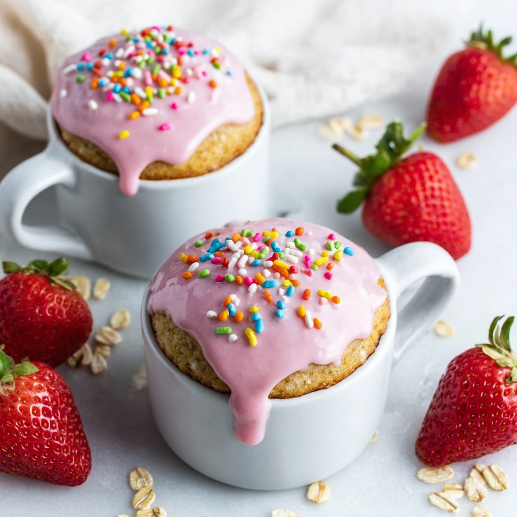Strawberry Pop-Tart Protein Baked Oats Recipe - Recipe Image