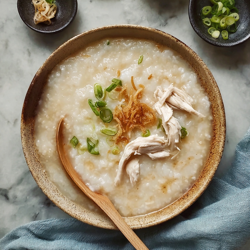 Comforting Chicken Congee Recipe for Cozy Evenings Recipe - Recipe Image