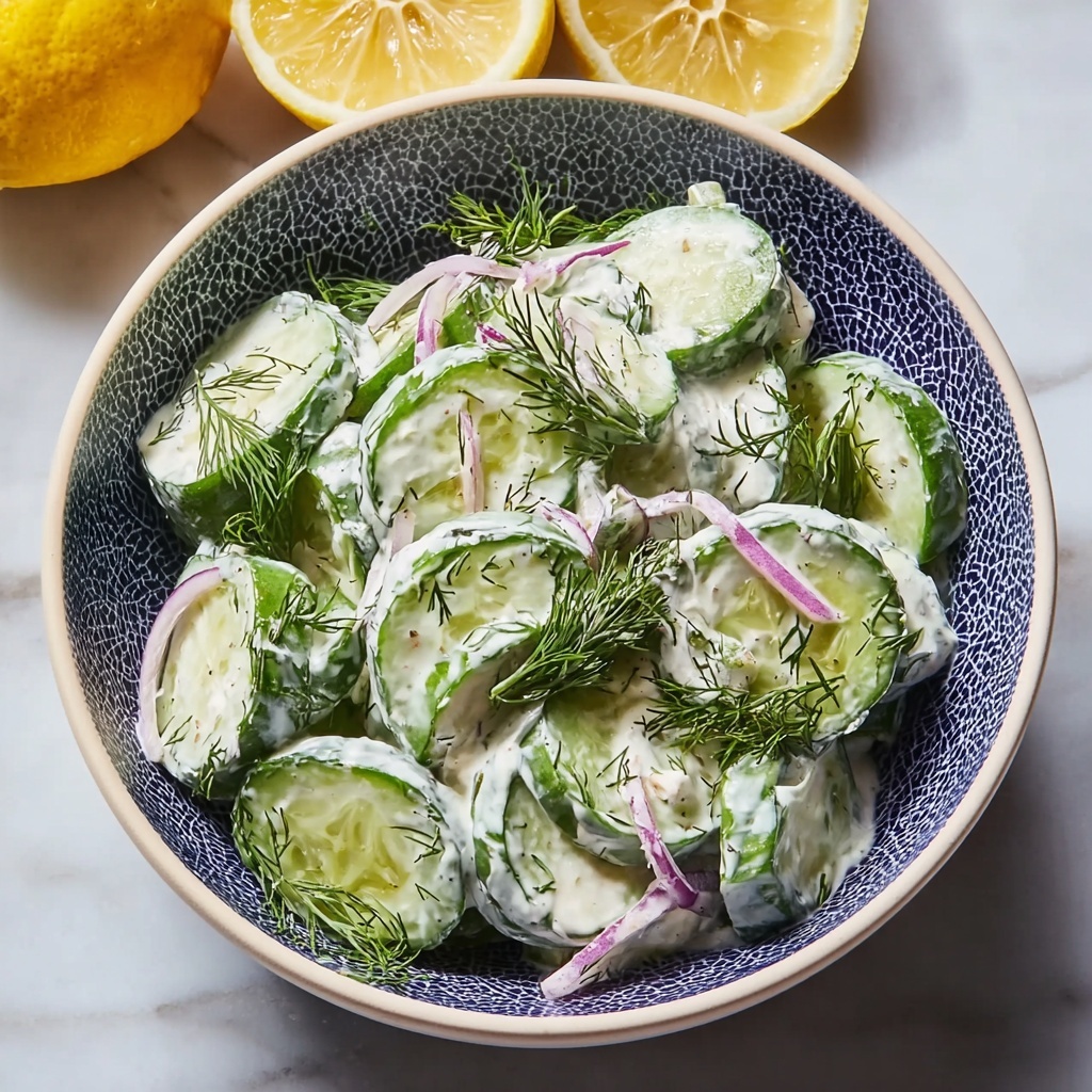 Cool and Creamy Tzatziki Cucumber Salad Recipe - Recipe Image