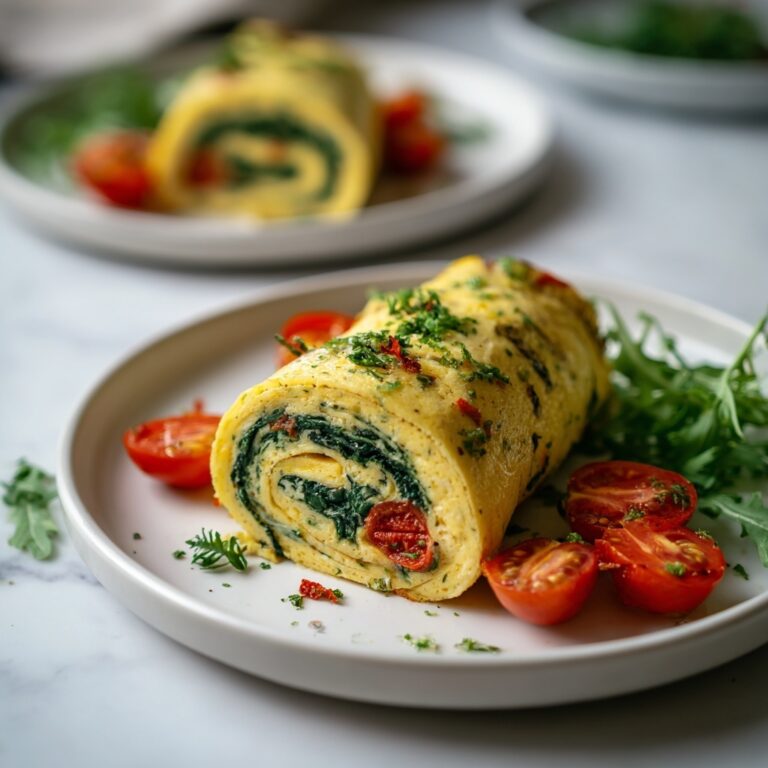Delicious Rolled Spinach Omelet Recipe for a Healthy Start Recipe