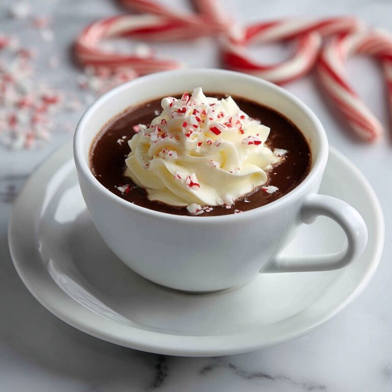 Rich Peppermint Hot Chocolate Recipe