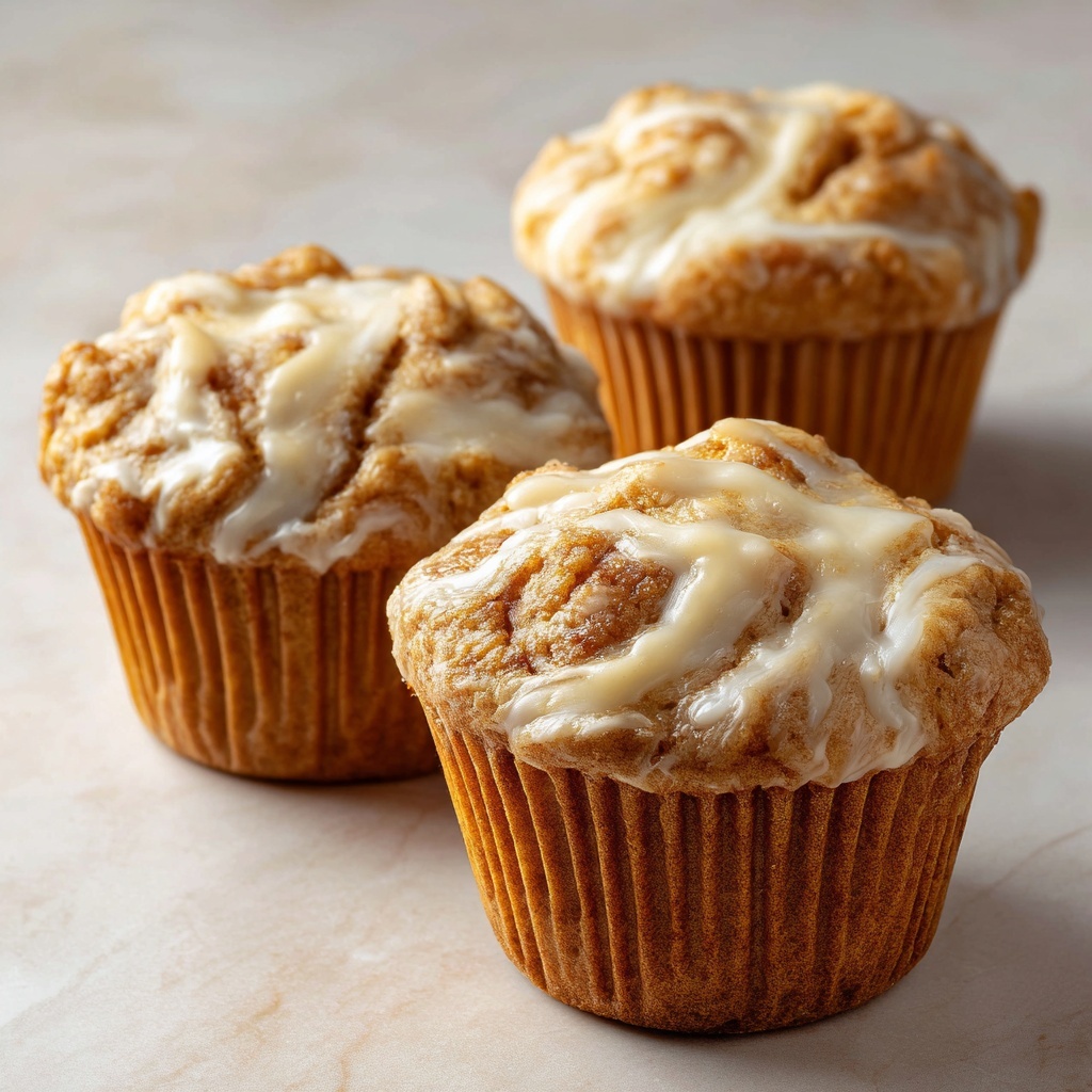 Fluffy Pumpkin Cream Cheese Swirl Muffins Recipe - Recipe Image