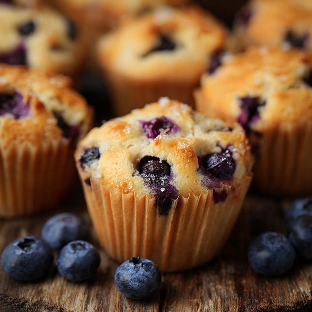 Nana's Best Blueberry Muffins Recipe - Recipe Image