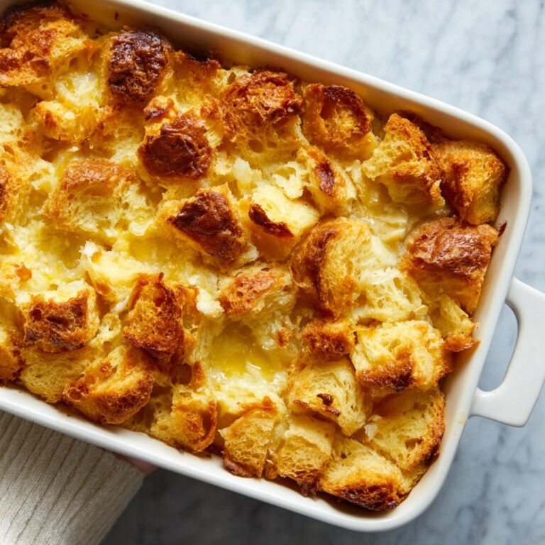 Croissant Bread Pudding with Orange Zest and Caramel Sauce Recipe